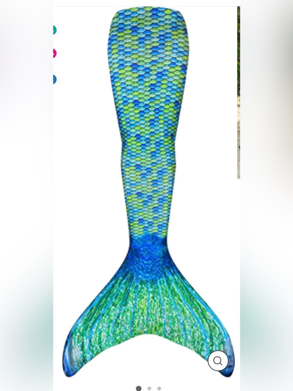 AUSSIE GREEN MERMAID TAIL Scale-Print Swim Coverup Tunic